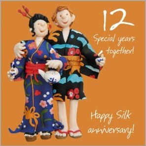 happy silk anniversary